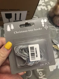 Набор крючков Christmas Decoration для подвешивания игрушек 100 шт металические (AAE970030) фото от покупателей 3