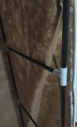 Тканинна шафа для зберігання одягу HCX Storage Wardrobe 88130 збирана, 175*45*135см, бордова фото від покупців 1
