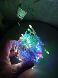 Світлодіодна гірлянда DELUX ICICLE 100 LED C 3.2х0.7 м Мульти/Прозорий IP20 (90015254) фото від покупців 5