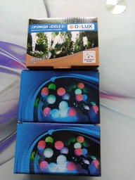 Світлодіодна гірлянда DELUX ICICLE 100 LED C 3.2х0.7 м Мульти/Прозорий IP20 (90015254) фото від покупців 7