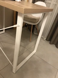 Компьютерный стол Ferrum-decor Дейв 75x100x60 белый ДСП Дуб Сонома 32мм фото от покупателей 6