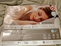 Одеяло Sonex демисезонное евро 200x220 антиаллергенное волокно Basic Silver (SO102346) фото от покупателей 7