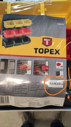 Панель для мастерской TOPEX, с лотками и доп. принадлежностями, размер 34.5x38.5x12.5 см (79R170) фото от покупателей 2