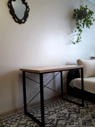 Компьютерный стол Ferrum-decor Дейв 75x140x60 черный ДСП Дуб Сан-Марино 32мм фото от покупателей 2