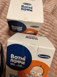 Упаковка ватных паффов Білосніжка 100 (4820180242481) фото от покупателей 18