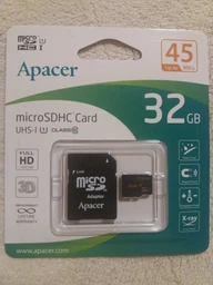 Карта памяти Apacer microSDHC 32GB UHS-I Class 10 + SD-adapter (AP32GMCSH10U1-R) фото от покупателей 7