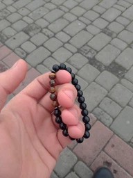 Браслет Hemst из агата и тигрового глаза с дисками (80027) фото от покупателей 4
