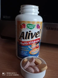 Вітамінно-мінеральний комплекс nature's Way Мультивітаміни для Дітей Alive Смак Ягід і Апельсина 120 жувальних таблеток фото від покупців 3