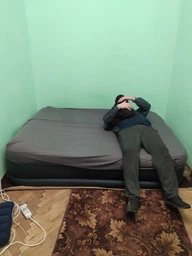 Надувне ліжко Intex 64132, 99 х 191 х 42 см, вбудований електронасос. Односпальне фото от покупателей 14