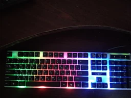 Комплект UKC клавіатура і миша з LED підсвічуванням 104 клавіші 44см Чорний (K01-5559) фото від покупців 4