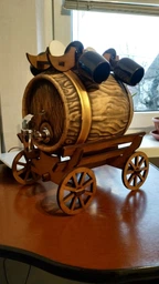 Бочка керамическая 3 л на фире с серым краном и бокалами HandMade Diptaro Ручная работа фото от покупателей 8