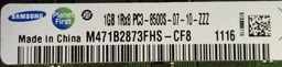 Оперативная память Samsung SODIMM DDR3-1066 2048MB PC-8500 (M471B5673FHO-CF8) фото от покупателей 1