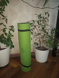 Килимок для йоги і фітнесу U-Powex Classic Pro, Салатовий/чорний (12052042012) фото від покупців 5
