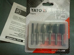 Набір фрез шарошок по металу 6шт. Yato YT-61711