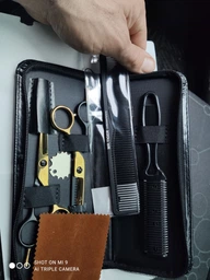 Ножиці Професійні Перукарські Mr.Tiger Нержавіюча Сталь (5.5 Дюймів) Набір 7 в 1 + Гумові Обмежувачі (NT9164)