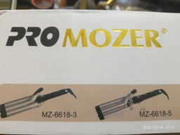 Плойка Promozer MZ-6618 потрійна для волосся 65 Вт + обертовий шнур і регулювання температури Золотиста (11285)