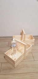 Ящик дерев'яний з ручкою ECO WoodBox (Ш/Д/В:23*46*15) фото від покупців 1