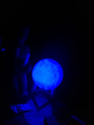 Настольный светильник Луна Moon Night Light 15 см с пультом 16 цветов / детский ночник фото от покупателей 1
