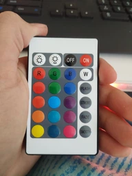 Яркая цветная влагостойкая клейкая лента RGB 3528 полный комплект светодиодная 300 LED