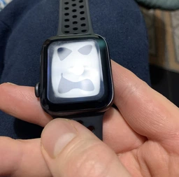Захисне скло Drobak для Apple Watch SE 44 мм Black (313125)