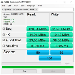 SSD диск Apacer AS340 Panther 120GB 2.5" SATAIII TLC (AP120GAS340G-1) фото от покупателей 1