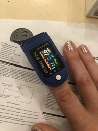 Пульсоксиметр на палець JN P01 TFT Blue електронний 5,8х3,2 см (np-JN P01) фото від покупців 2