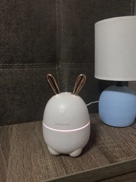 Увлажнитель воздуха зайчик Rabbit 2в1 на 300 мл детский мини персональный LED ароматизатор c подсветкой белый фото от покупателей 16