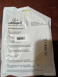 Патч корд Cablexpert CAT5e UTP 3 м Желтый (PP12-3M/Y) фото от покупателей 1