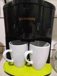 Крапельна кавоварка Crownberg CB-1560 600 Вт 0.24л + 2 керамічні чашки Чорний