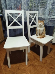 Стул коричневый деревянный для кафе, ресторана, кухни WID (сосна)