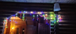 Світлодіодна гірлянда DELUX ICICLE 100 LED C 3.2х0.7 м Мульти/Прозорий IP20 (90015254) фото від покупців 2