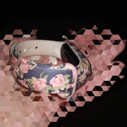 Ремешок Armorstandart Силиконовый для Xiaomi Mi Band 4/3 Blue Flowers (ARM52066) фото от покупателей 3