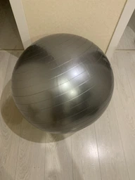 Мяч для фитнеса EasyFit 75 см фиолетовый (фитбол, гимнастический мяч для беременных) EF75V фото от покупателей 18
