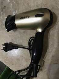Фен Ardesto HD-503T дорожный/1200 Вт/складная ручка/2 скорости/2 темпер. режима/золотисто-черный (HD-503T) фото от покупателей 1