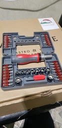 Отвертка реверсивная с комплектом насадок и головок 38 ед, STORM INTERTOOL VT-3638