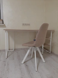 Компьютерный стол Ferrum-decor Кевин 75x120x70 белый ДСП Дуб Сан-Марино 16мм фото от покупателей 4