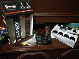 Профессиональный Триммер 10 В 1 Geemy Precision Trimmer Машинка для стрижки волос с насадками для бороды, носа и ушей фото от покупателей 4