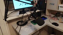 Микрофон конденсаторный Protech BM-800 со звуковой картой V8X pro и пантографом с ветрозащитой (PM-9799-1) фото от покупателей 4