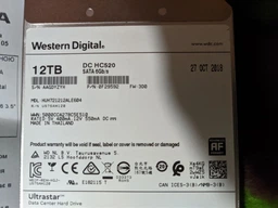 Жесткий диск Western Digital Ultrastar DC HC520 12TB 7200rpm 256MB HUH721212ALE604_0F30146 3.5" SATA III фото от покупателей 1