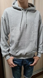 Худи мужское Gildan gi18500sp Heavy 2XL Серый меланж (5000000088223) фото от покупателей 16
