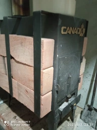 Піч дров'яна «Canada» з теплоакумулятором фото від покупців 1