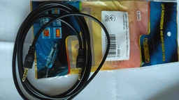 Кабель AUX Audio 3.5 мм Voltronic 1.5 м Золотые разъемы Stereo Jack Черный