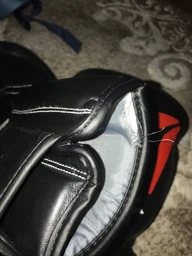 Боксерські рукавички Reebok Combat (RSCB-10110RD) Black/Red 10 унцій фото від покупців 3