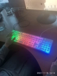 Клавіатура дротова Vinga KB410 USB White