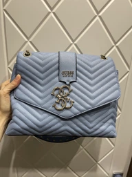 Сумка жіноча Guess Violet 24920 Пудрова (H2000029596568) фото від покупців 6