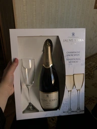 Вино ігристе Cava Jaume Serra Brut J.Garcia Carrion біле брют 0.75 л 11% + 2 келихи (2129908299083_1021000010300) фото від покупців 13