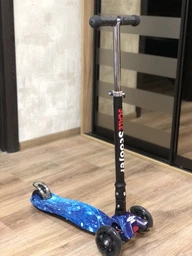 Детский трехколесный самокат Best Scooter MAXI со светящимися колесами 120 мм фото от покупателей 9