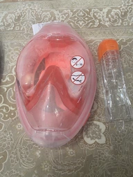 Маска для снорклінгу SUBEA Easybreath 500 коралово-рожевого кольору розмір SM артикул фото від покупців 5