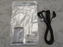 Кабель живлення пристроїв Goobay IEC(EuroPlug)-(C7)Euro8 M/M 2.0m 90°вниз/90°вбік 2x0.75mm білий(75.09.7351) фото від покупців 11