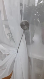 Магніт для штор TyulPan Шайба Сірий фото від покупців 1